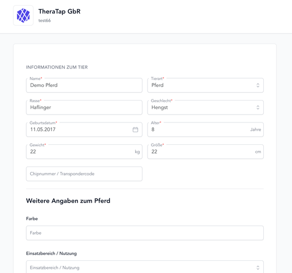 Portaal en formulieren voor medische geschiedenis