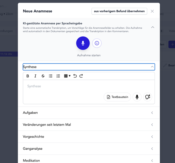 Rapporten medische geschiedenis