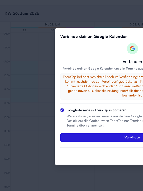 Google Kalender-synchronisatie