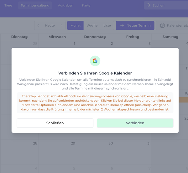 Google Kalender-synchronisatie