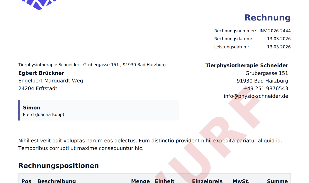TheraTap GOT facturering
