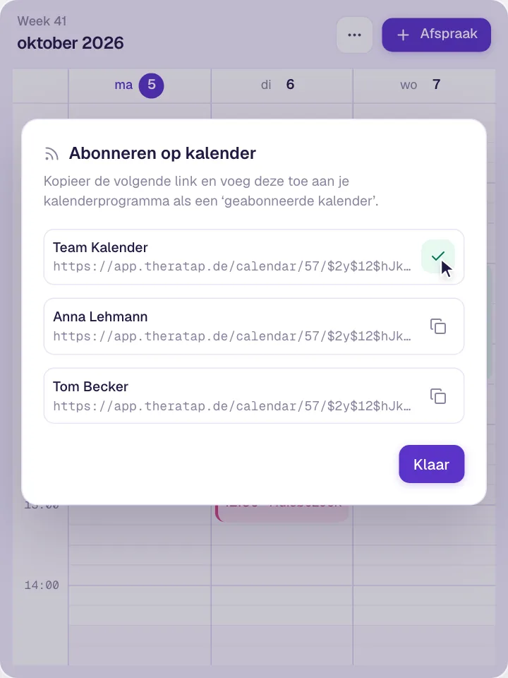 iCal-export