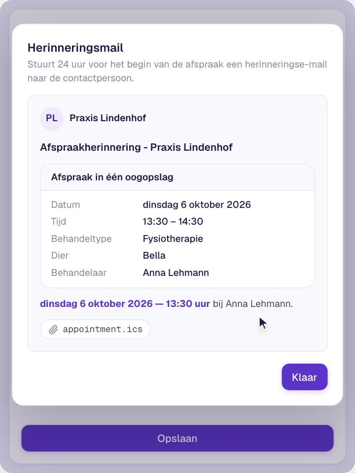 Afspraakherinneringen