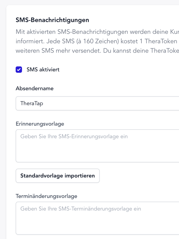 SMS herinneringen